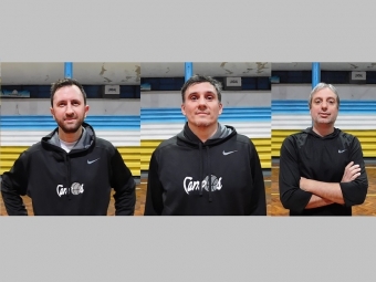 Javier Katz (izquierda), Diego Casarin (centro) y Alejandro Oulego (derecha) fueron mucho para Platense.
