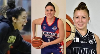 Abril Godoy, Luciana Riccotti y Ludmila Torres en la elite femenina.