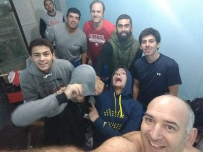 Los Areneros y la selfie en Pilar para seguir sumando éxitos en el 2018.