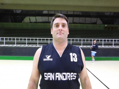 Andrés "Gomero" Calzetta fue el goleador de San Andrés en su primera victoria de la temporada