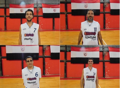 Cuatro goleadores para el triunfo de Harrods B ante Villa Mitre: arriba Leandro Sarmiento (izquierda) y Cristian Bellini (derecha). Abajo Germán D'Alessandro (izquierda) y Gabriel Delli Compagni (derecha).