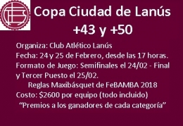 El Club Atlético Lanús organizó dos cuadrangulares para las categorías +43 y +50.