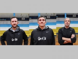 Javier Katz (izquierda), Diego Casarin (centro) y Alejandro Oulego (derecha) fueron mucho para Platense.